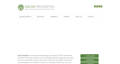 Desktop Screenshot of growproperties.com